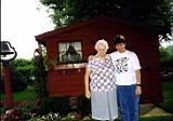 Joy Sayger; Sally Sayger; Aunts Cousins Family ; George s Backyard